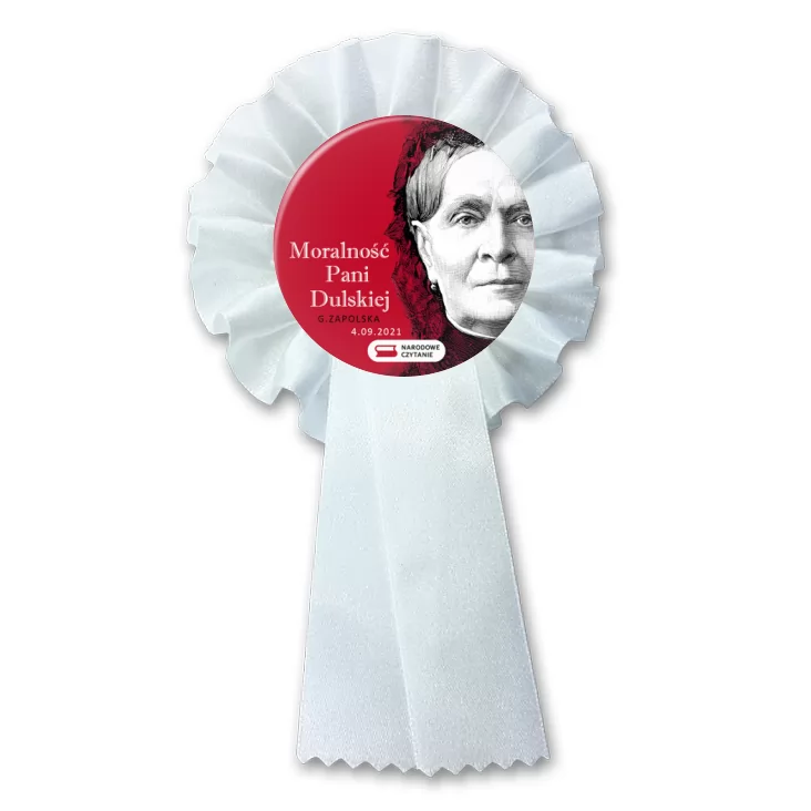 przypinka kotylion Narodowe Czytanie