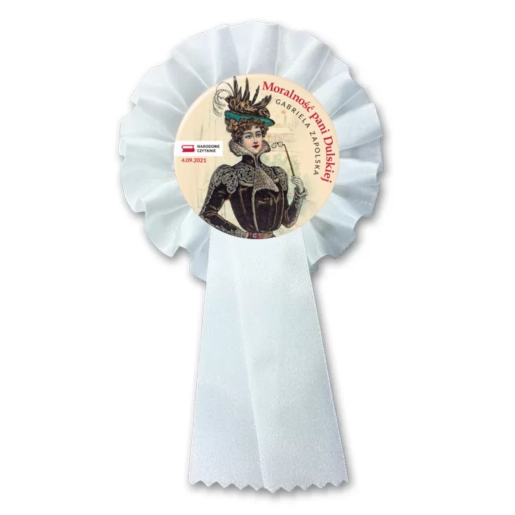 przypinka kotylion Narodowe Czytanie
