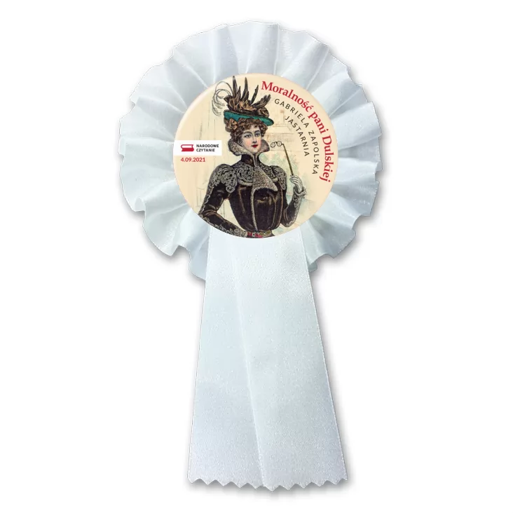 przypinka kotylion Narodowe Czytanie Jastarnia