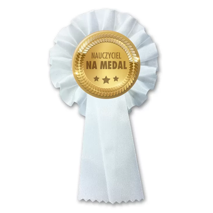 przypinka kotylion Nauczyciel na medal