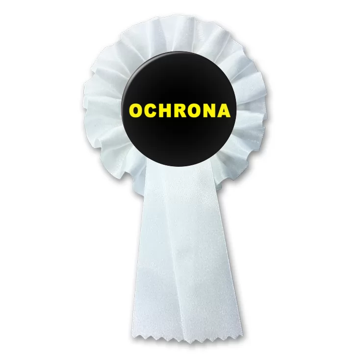 przypinka kotylion Plakietka pracownika Ochrony