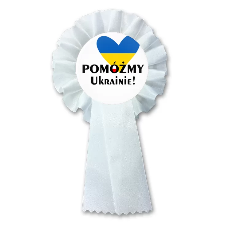 przypinka kotylion Pomoc dla Ukrainy