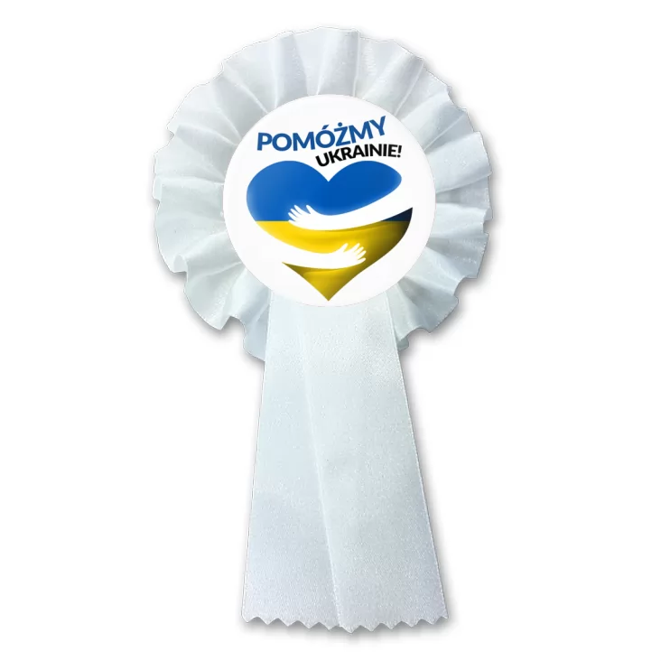przypinka kotylion Pomóżmy Ukrainie