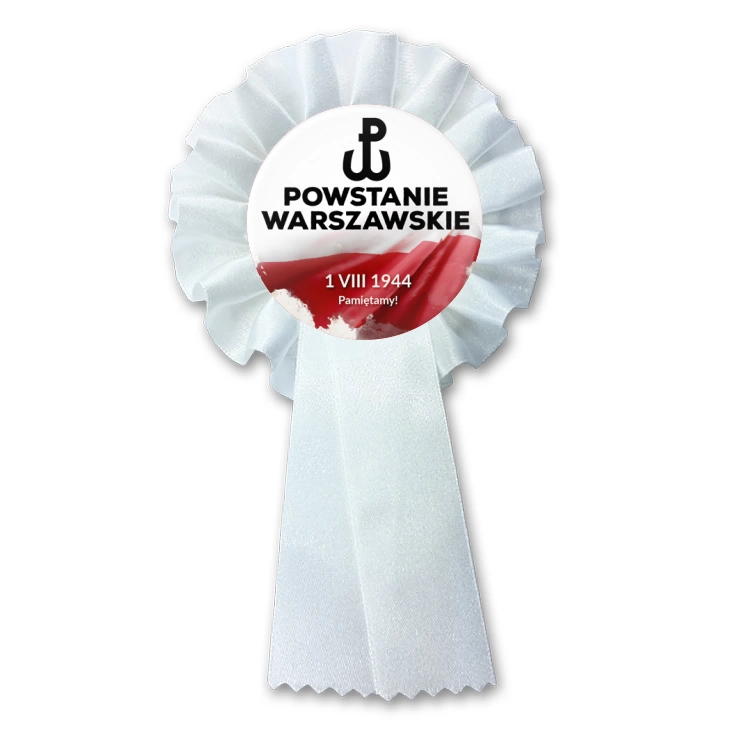 przypinka kotylion Powstanie Warszawskie flaga Polski
