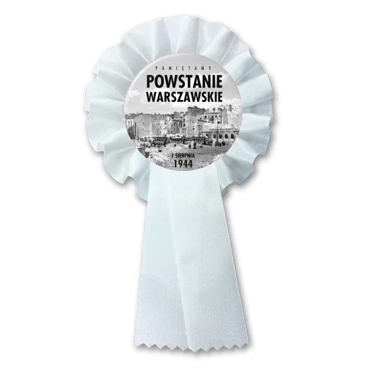 przypinka kotylion Powstanie Warszawskie stare zdjęcie