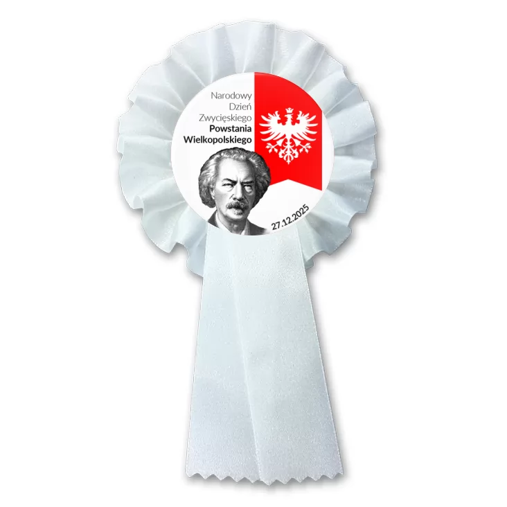 przypinka kotylion Powstanie Wielkopolskie Paderewski