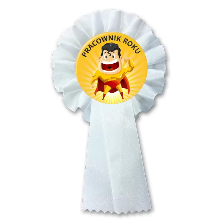 przypinka kotylion Pracownik roku superman