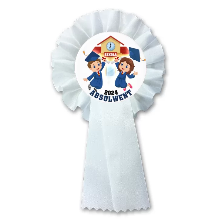 przypinka kotylion Radośni absolwenci