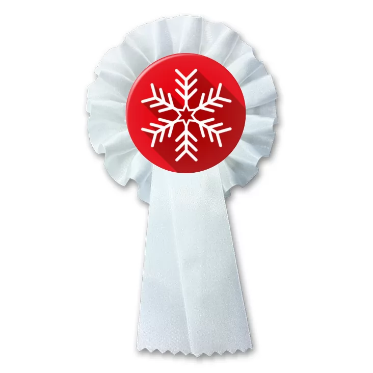 przypinka kotylion Śnieżynka