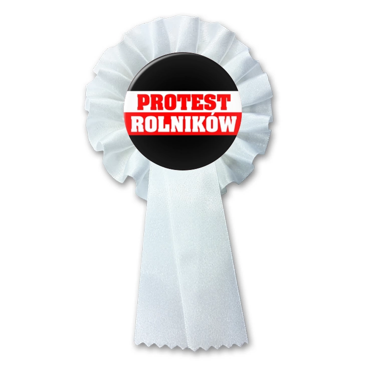 przypinka kotylion Strajk rolników