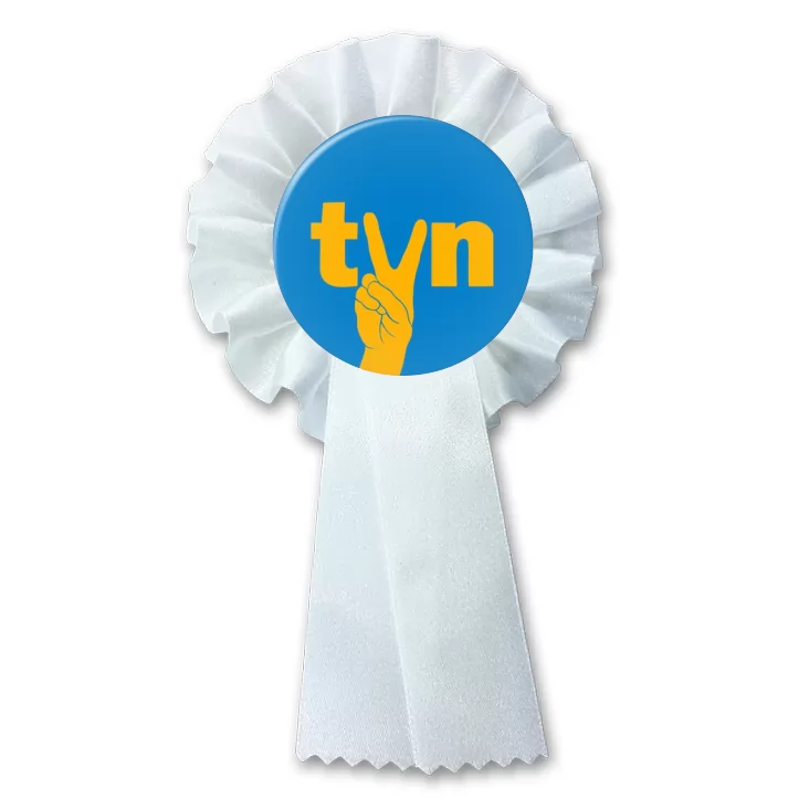 przypinka kotylion TVN lex