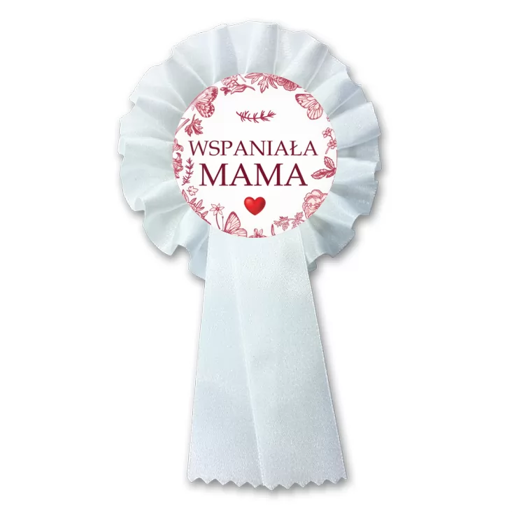 przypinka kotylion Wspaniała Mama Dzień Matki