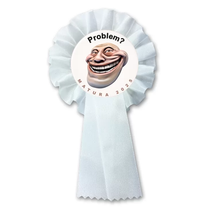 przypinka kotylion Matura trollface