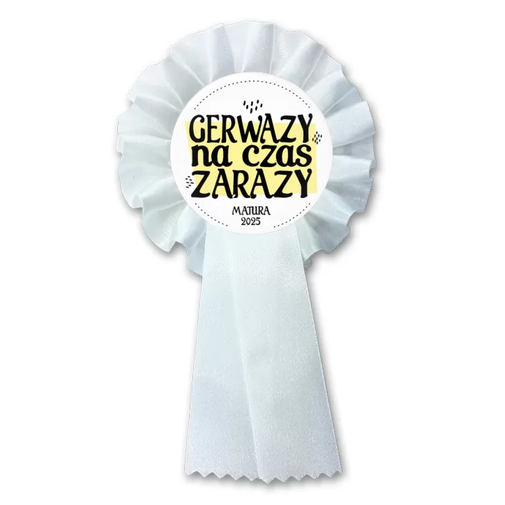 przypinka kotylion Gerwazy na czas zarazy