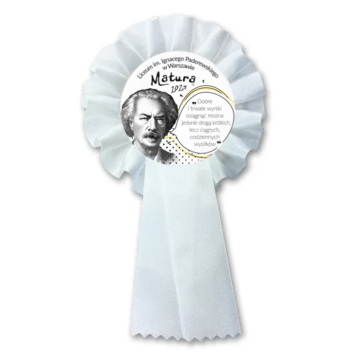 przypinka kotylion Matura Ignacy Paderewski