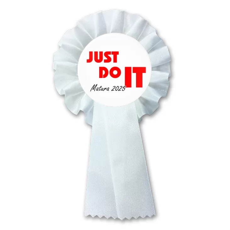 przypinka kotylion Matura just do it