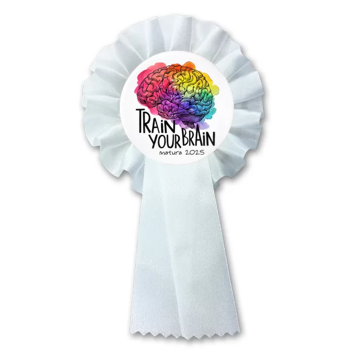 przypinka kotylion Matura Train Your Brain