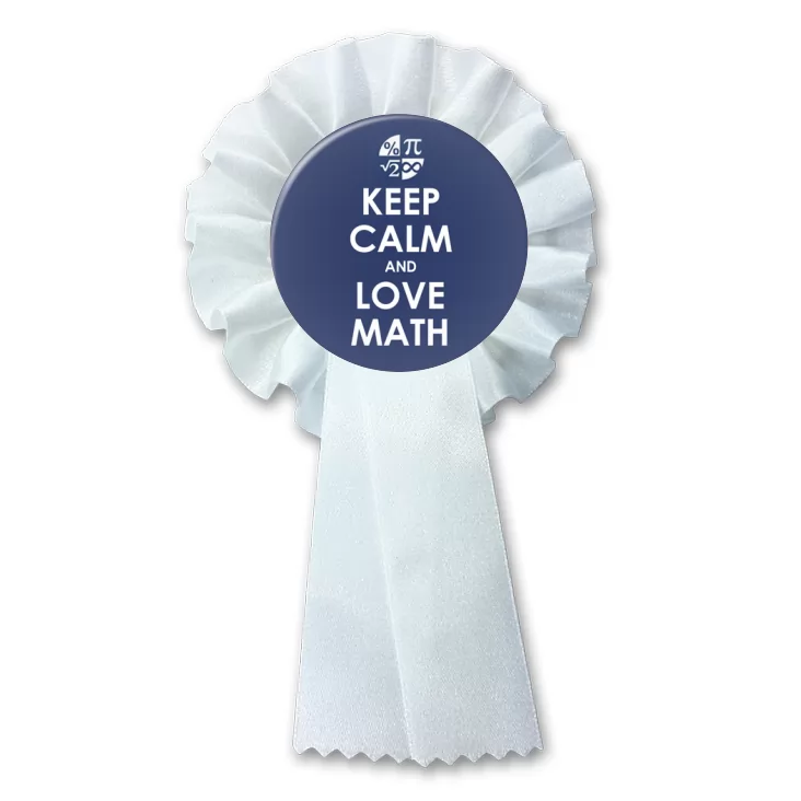 przypinka kotylion Matura Keep Calm and Love Math