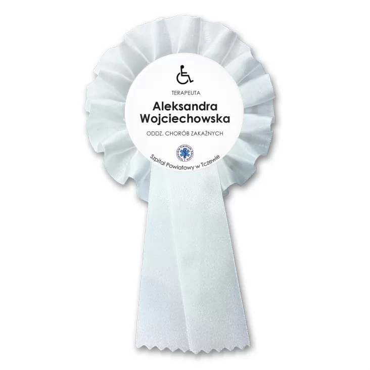 przypinka kotylion Szpital Powiatowy w Tczewie - terapeuta