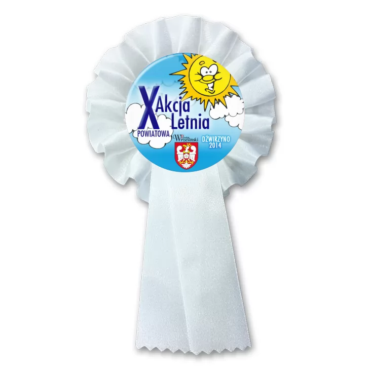 przypinka kotylion X Powiatowa Akcja Letnia
