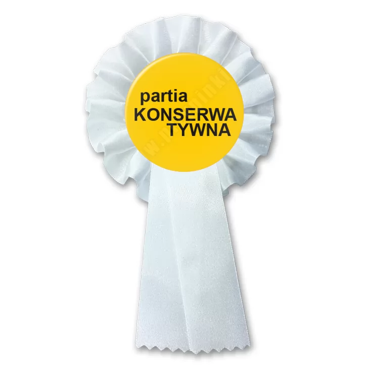 przypinka kotylion Partia konserwatywna