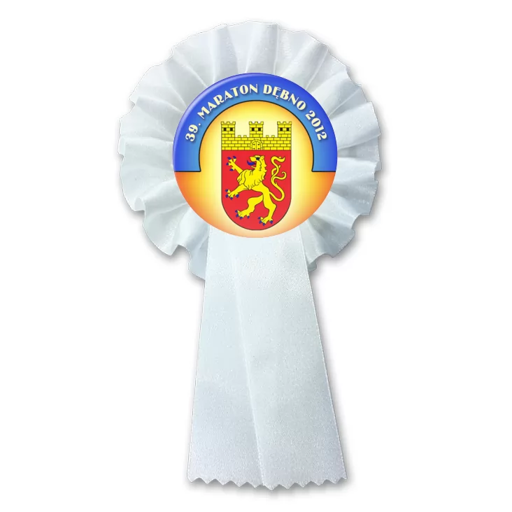 przypinka kotylion 39. Maraton Dębno 2012