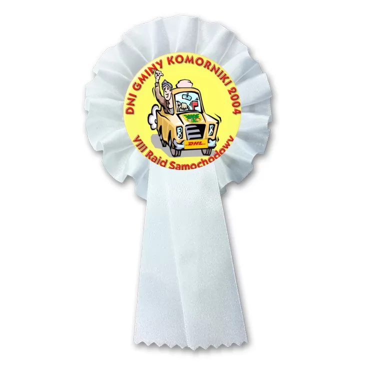 przypinka kotylion VIII Rajd Samochodowy