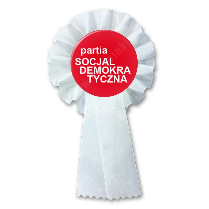 przypinka kotylion Partia socjaldemokratyczna