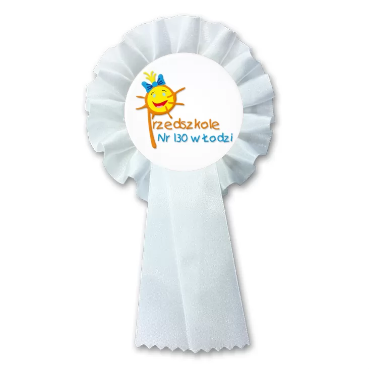 przypinka kotylion Przedszkole nr 130 w Łodzi