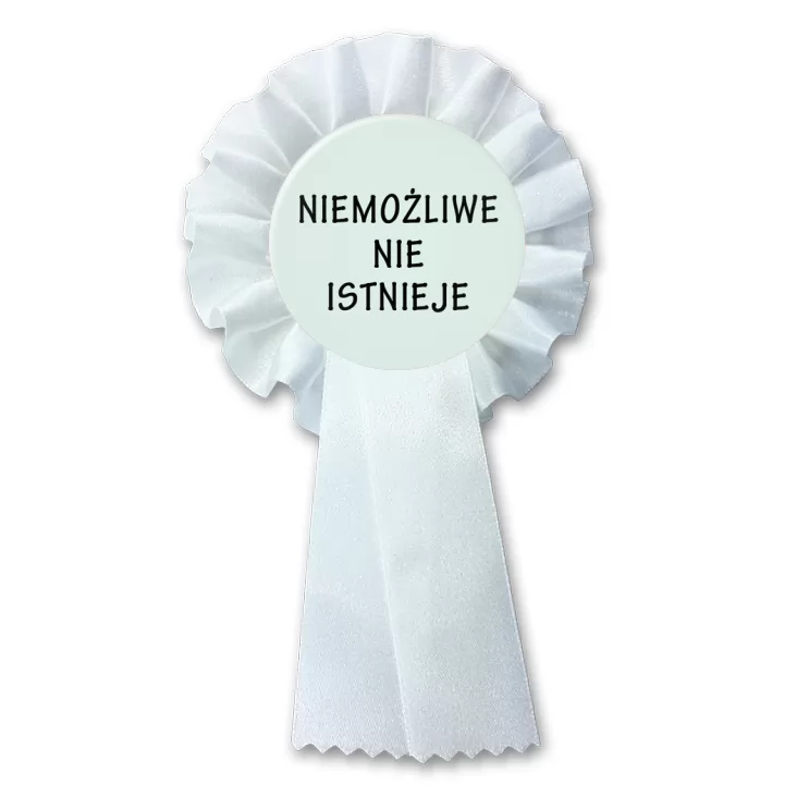 przypinka kotylion Niemożliwe nie istnieje