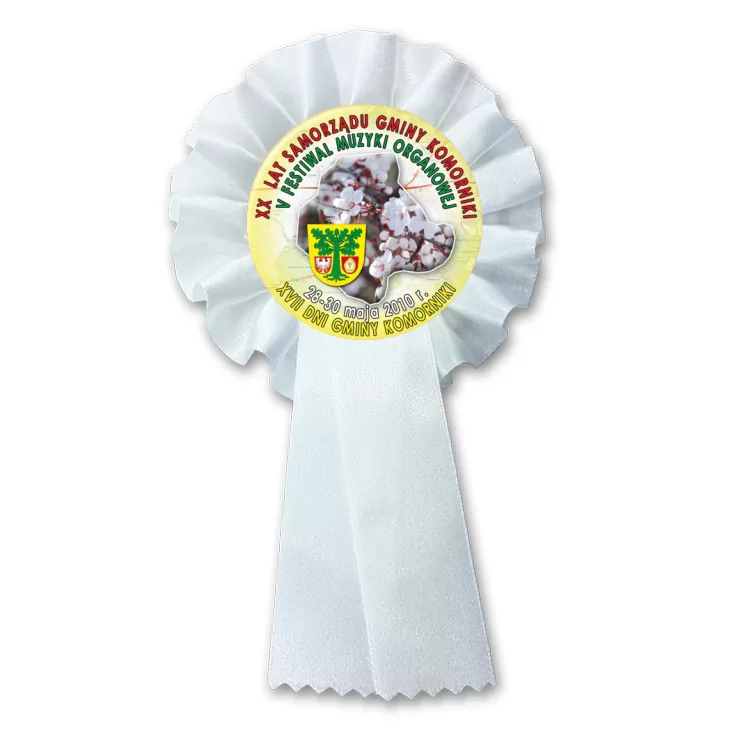 przypinka kotylion XVII Dni Gminy Komorniki