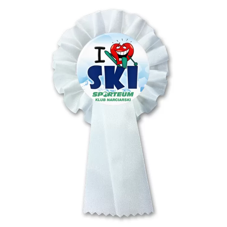 przypinka kotylion I love ski