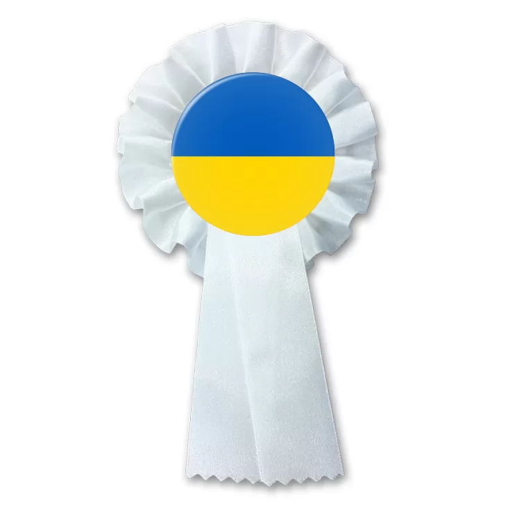 przypinka kotylion Flaga Ukraina
