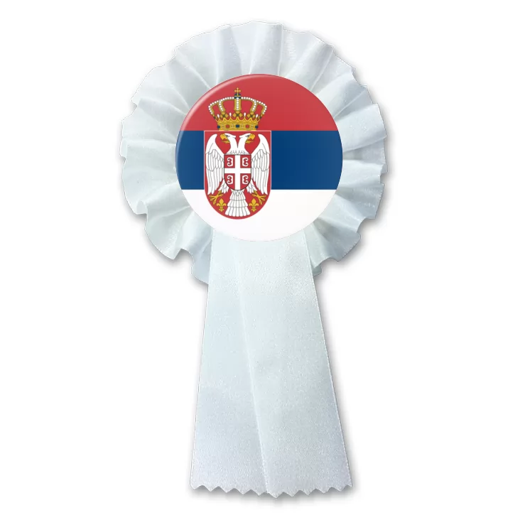 przypinka kotylion Flaga Serbia