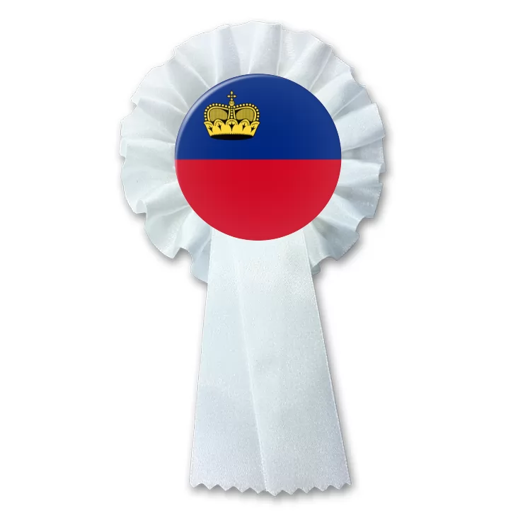 przypinka kotylion Flaga Liechtenstein