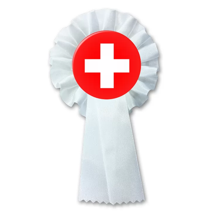 przypinka kotylion Flaga Szwajcaria