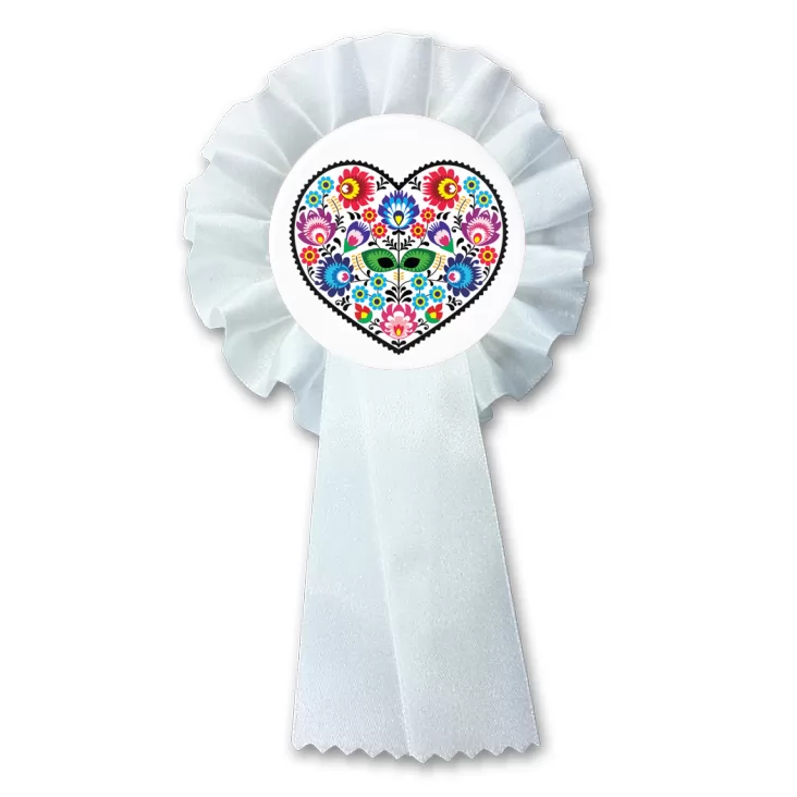 przypinka kotylion Polski folk