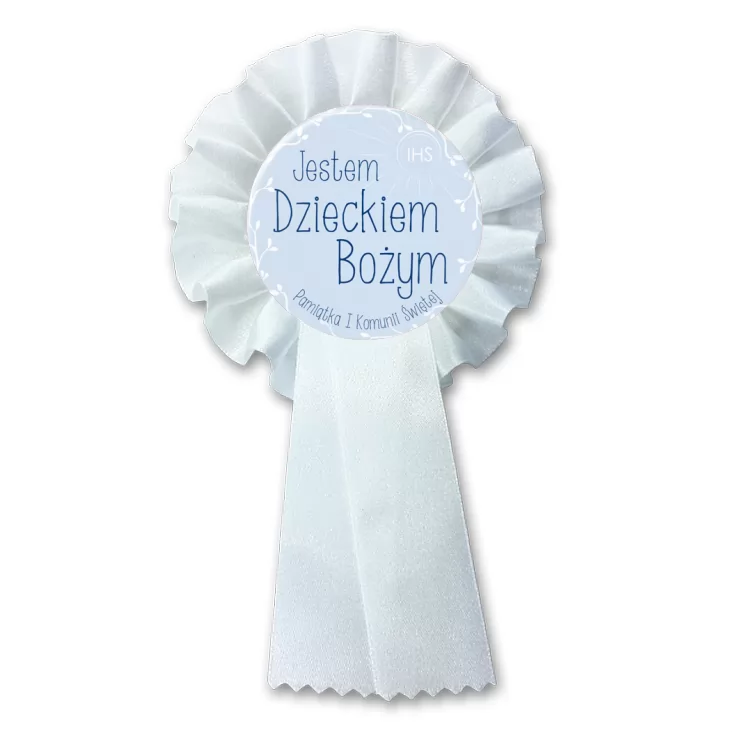 przypinka kotylion Jestem Dzieckiem Bożym