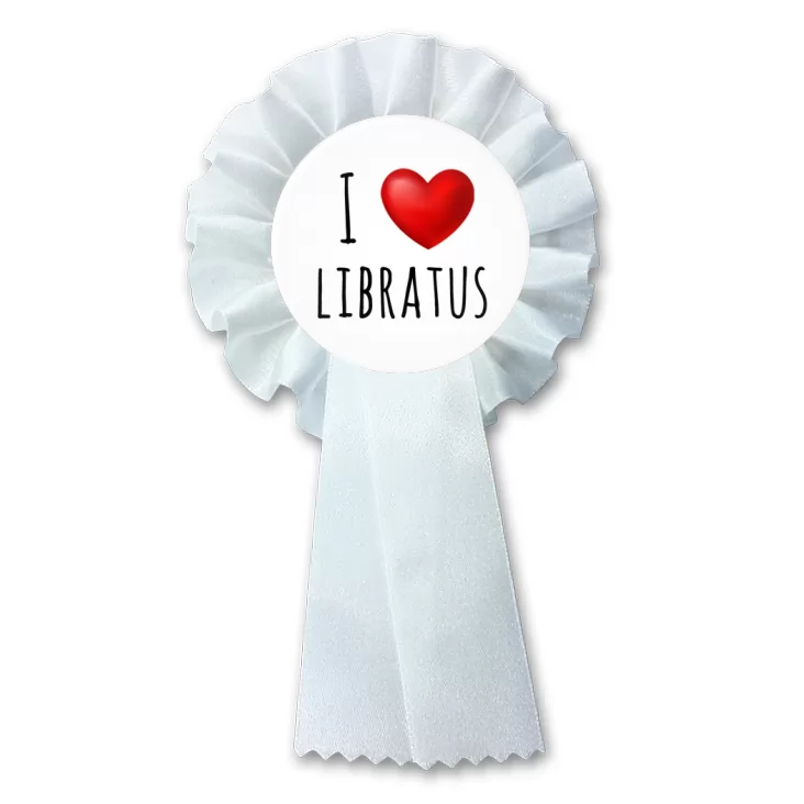 przypinka kotylion I love Libratus