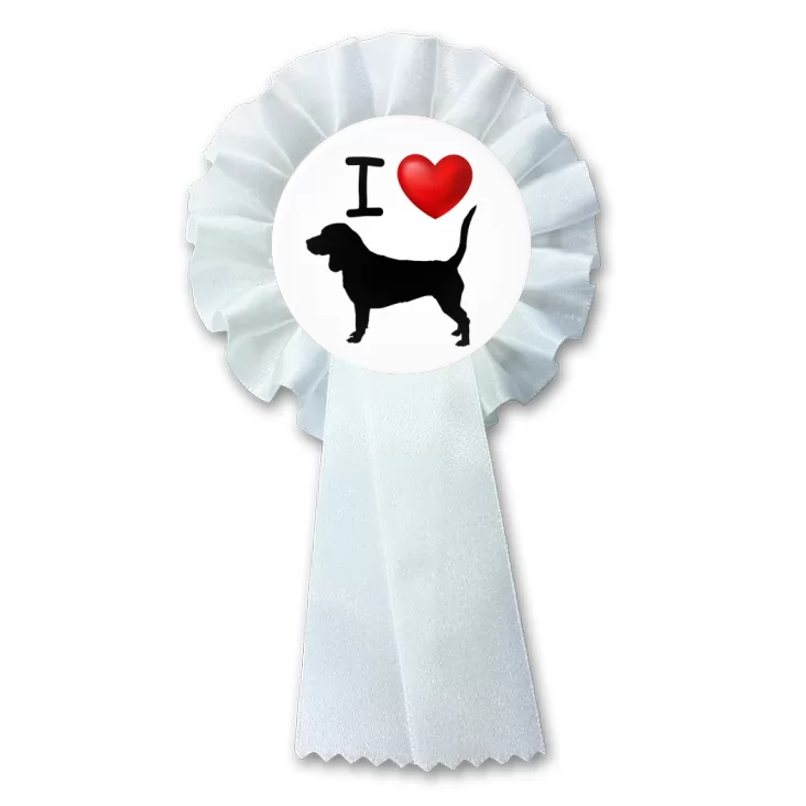 przypinka kotylion I love beagle