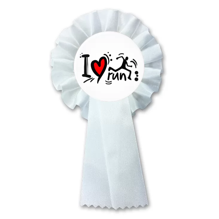 przypinka kotylion I love run