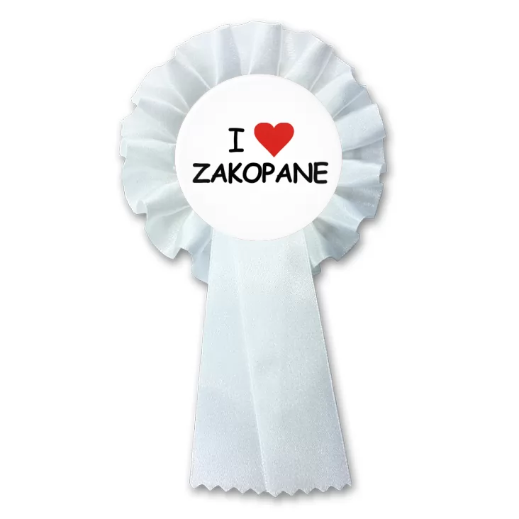 przypinka kotylion I love Zakopane