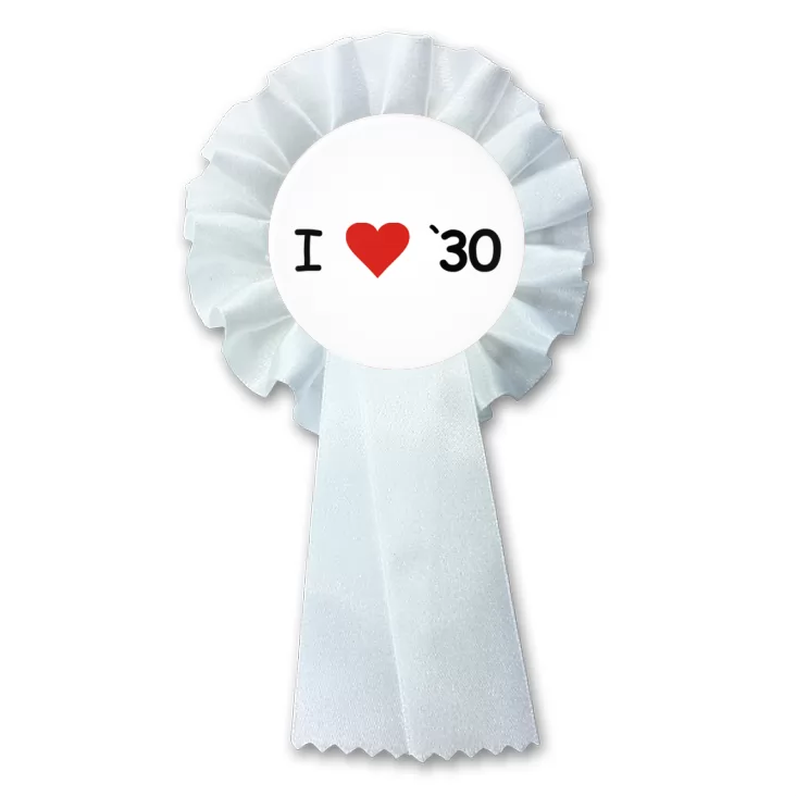 przypinka kotylion I love `30