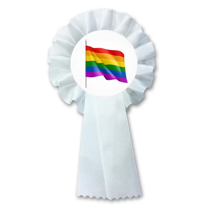 przypinka kotylion LGBT flaga tęczowa
