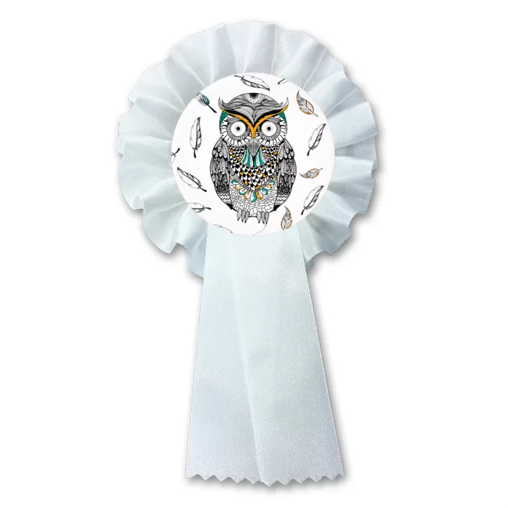 przypinka kotylion Sowa