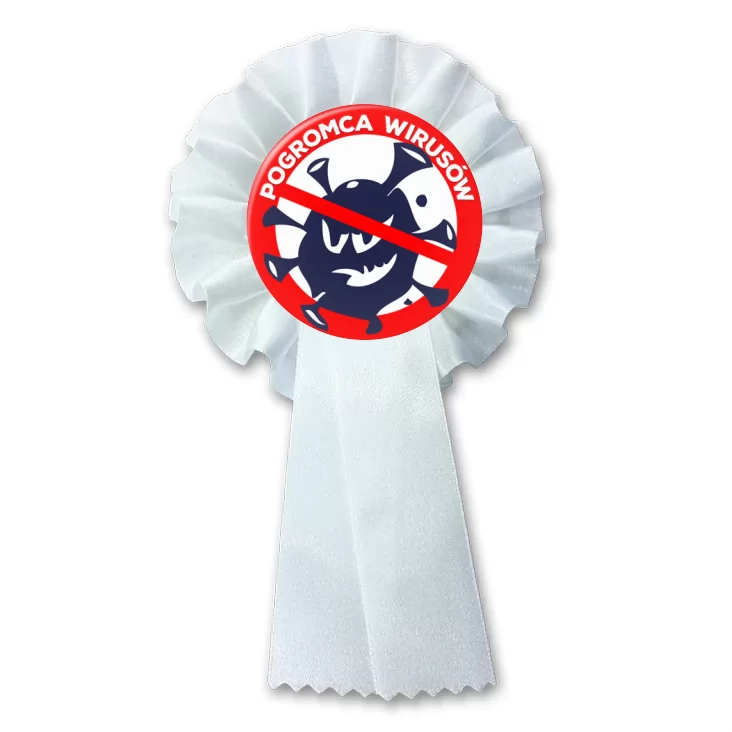 przypinka kotylion Pogromca wirusów