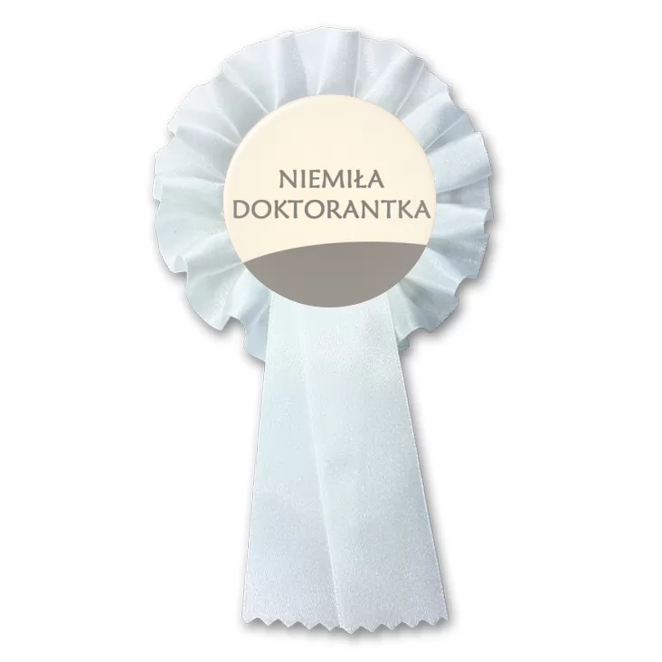 przypinka kotylion Niemiła Doktorantka