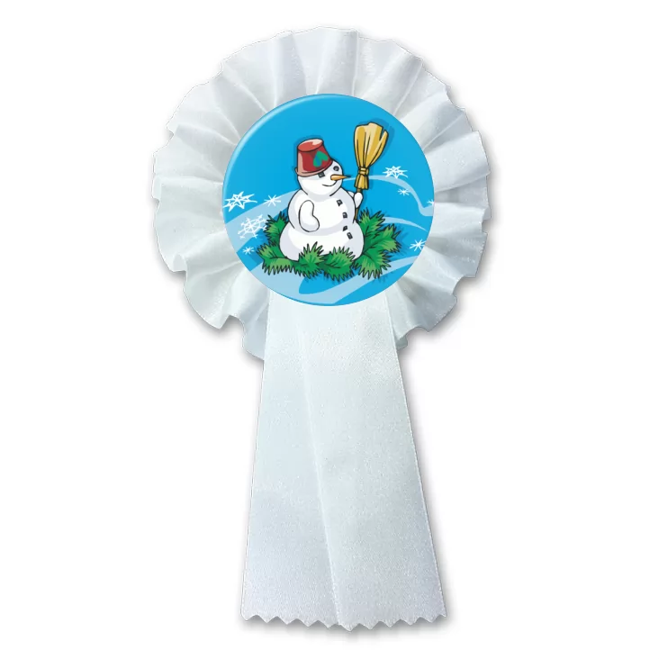 przypinka kotylion Bałwan