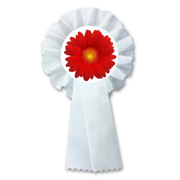 przypinka kotylion Gerbera czerwona