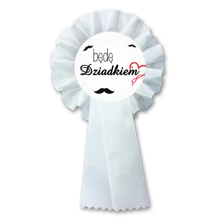 przypinka kotylion Będę Dziadkiem